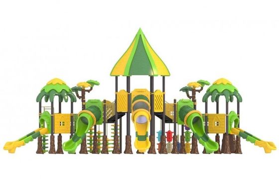 ODM Equipamento de playground ao ar livre Playhouse de plástico com escorregadores