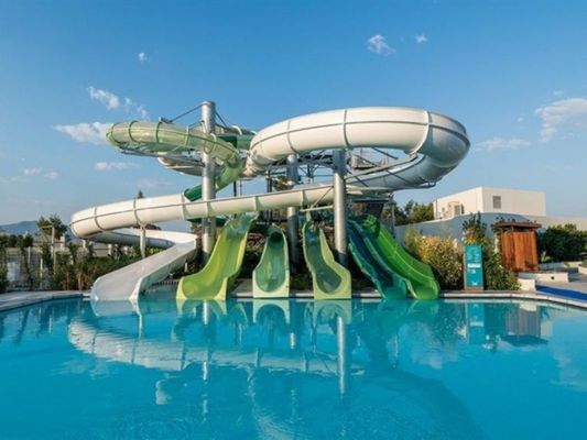 Adultos Outdoor Multi Fiberglass Slide Set Para Parque de diversões aquático Parque de diversões
