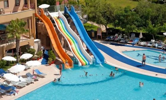 OEM Outdoor Multi Fiberglass Slide Set para Parque de diversões aquático Playground
