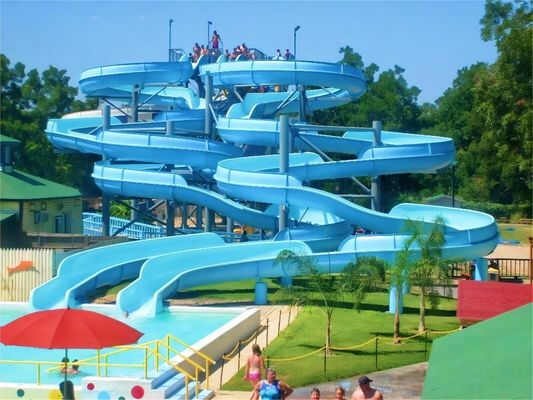 18.5Kw / hora Fibra de vidro escorrega de água Parque de diversões Equipamento de piscina