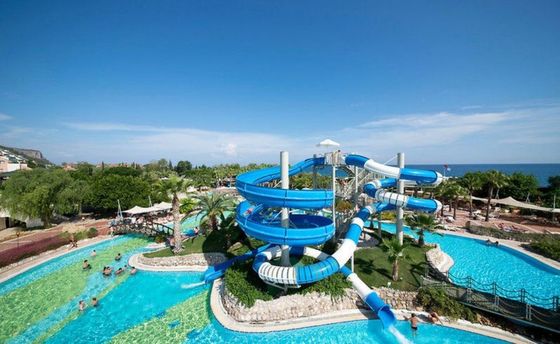 15m de altura piscina de fibra de vidro escorrega tema de água salpico parque de diversões equipamentos para crianças