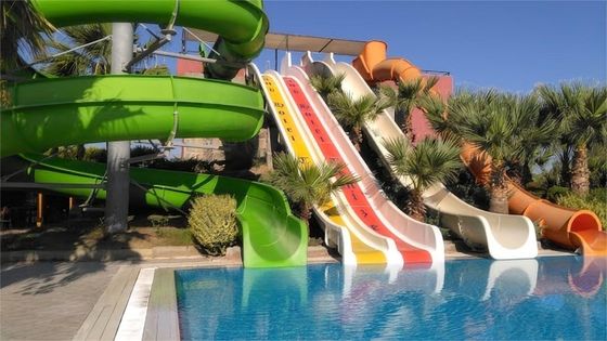 10mm espessura Fibra de vidro Slide de parque aquático para crianças brincar