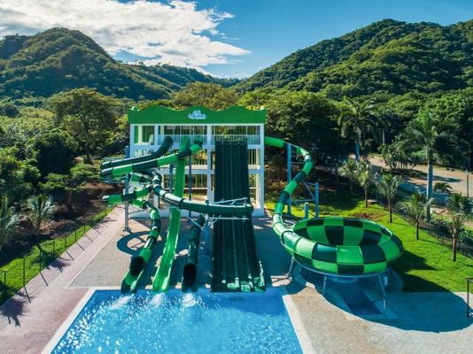 220 M3/H 12mm Fibra de vidro Slide de parque aquático para crianças Equipamento de brinquedo do parque aquático