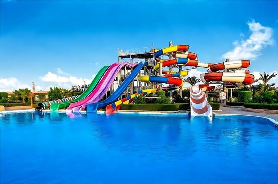 OEM Parque de Jogos Aquáticos ao Ar Livre Crianças Slide de fibra de vidro para piscina de jogos