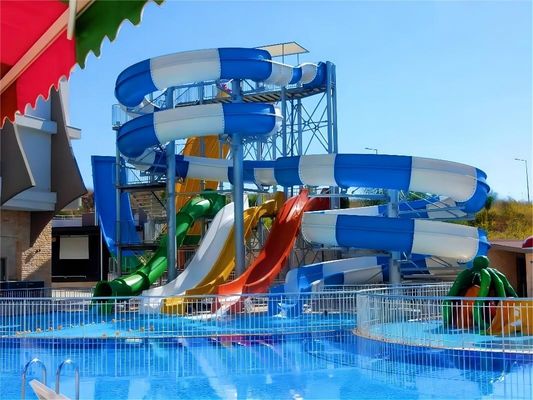 OEM Outdoor Jogos de Parque Aquático Play Sets Swim Pool Tube Slide para Crianças