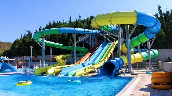 ODM Outdoor Water Attract Park Pool Acessórios Fibra de vidro Slide para Adultos