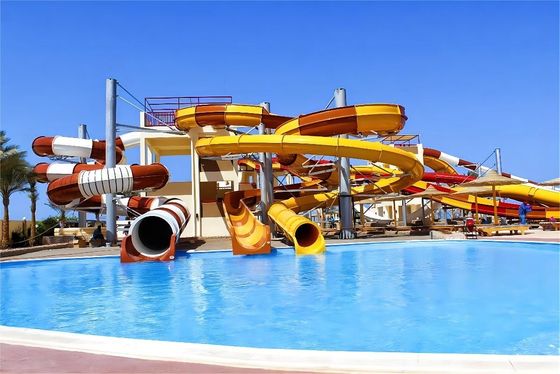 Parque aquático de fibra de vidro de 10 mm Slide Jogos aquáticos Equipamento Jogos infantis Acessórios