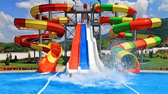 220m3/h Diversão Deslizamento aquático pequeno Crianças Passeios no parque aquático