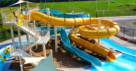 3m de altura Fibra de vidro escorrega de água Jogos infantis para piscina