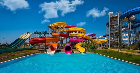 7m Largura Piscina privada Slides de água Crianças Parque de diversões Jogos Amuse Ride