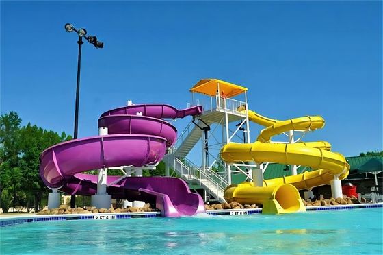 OEM Outdoor Children Play Park piscina de diversões Guangzhou Fibra de vidro escorrega de água para crianças