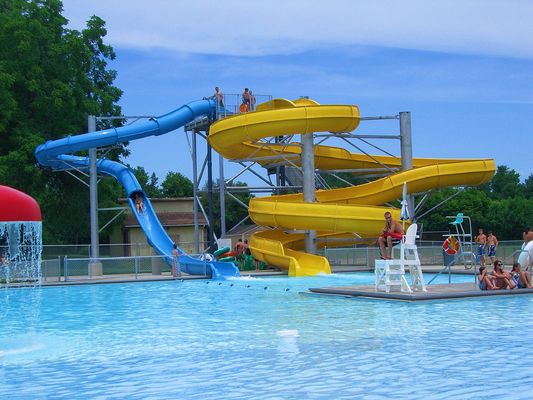 OEM Parque de diversões ao ar livre Jogos aquáticos para crianças Acessórios Slide de fibra de vidro