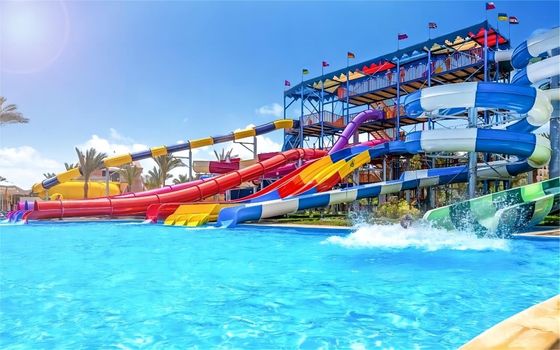 Atração Kid Parque Aquático Deslizamento Largura 5m Para piscina