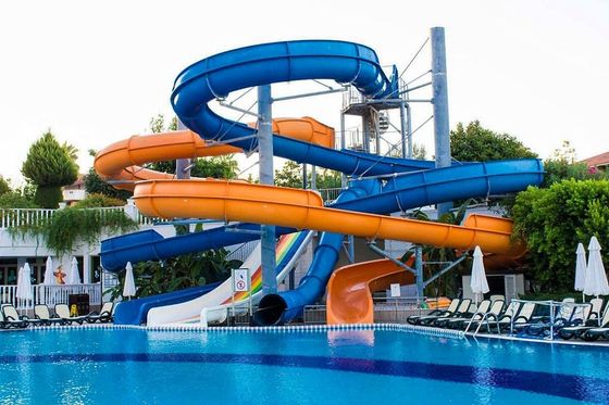 Parque Comercial de Diversões Passeio de Fibra de Vidro Slide Aquático
