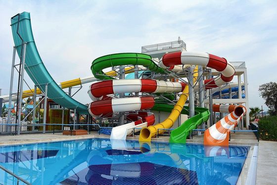 ODM Amusement Parque aquático Piscina Kid Rides Fibra de vidro Slide