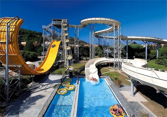 ODM Water Amuse Aqua Park Rides Fibra de vidro Slide para piscina