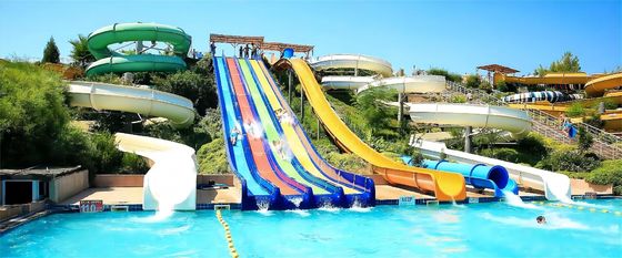ODM Parque comercial de brinquedos ao ar livre Piscina Slide de água de fibra de vidro para adultos