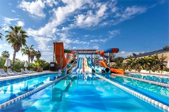 Parque de diversões Rides Adultos Água Big Slide Fibra de vidro com 220 M3/h Fluxo de água