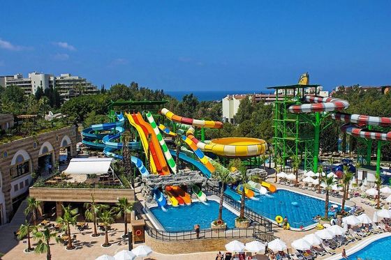 Parque de diversões ao ar livre Passeio Piscina Fibra de vidro Slide aquático