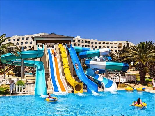 8m de altura Parque aquático ao ar livre Jogos infantis Passeios Slide de fibra de vidro para crianças