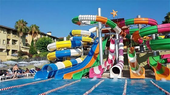 Bom preço. OEM Parque temático aquático Passeios Amusement Crianças Fibra de vidro escorrega de água on-line