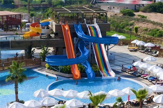 OEM Parque de diversões comercial ao ar livre Carnaval Ride Fibra de vidro Slides de água