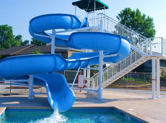 OEM Amusement Parque Aquático Piscina Water Ride Fibra de vidro Slide Para Outdoor