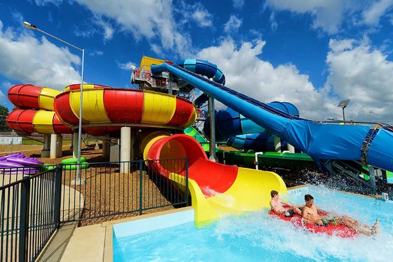 Parque de Jogos Aquáticos Parque de Jogos Piscina Equipamento Fibra de vidro Espiral Slide