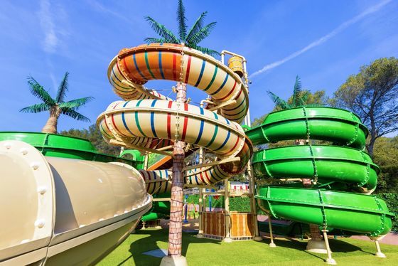 Equipamento de parque aquático ao ar livre Jogos infantis Slide de fibra de vidro