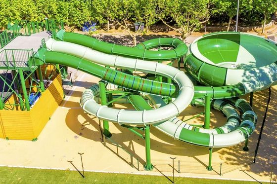 Parque Aquático Parque de Jogos Jogos Aquático Amusement Fibra de vidro Slide Set