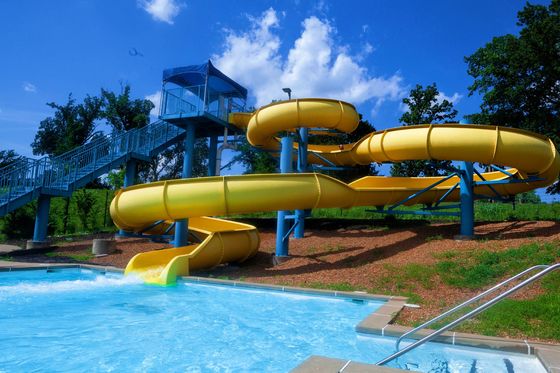Parque de diversões ao ar livre Piscina infantil Espiral de água de fibra de vidro
