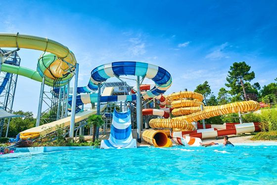 Equipamento de jogos de parque aquático Slide aquático de fibra de vidro para crianças