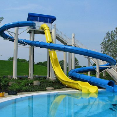 Desenho de Jogos de Parques Aquáticos Fibra de vidro Piscina Brinquedos Deslizamento D'água Para Crianças