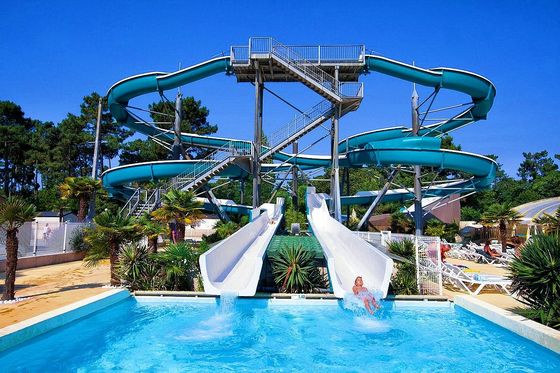 Parque aquático Jogos de diversão para crianças Equipamento de desporto aquático Fibra de vidro Slide