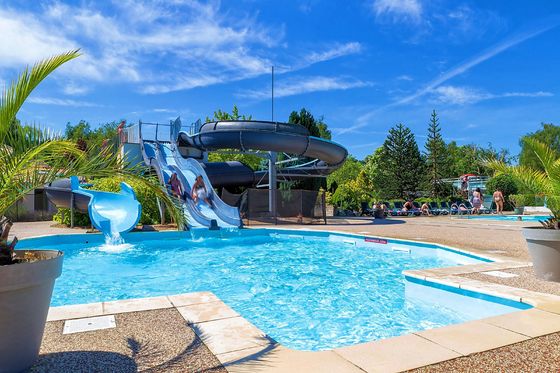 Equipamento de jogos aquáticos de piscina comercial Slide de fibra de vidro para adultos