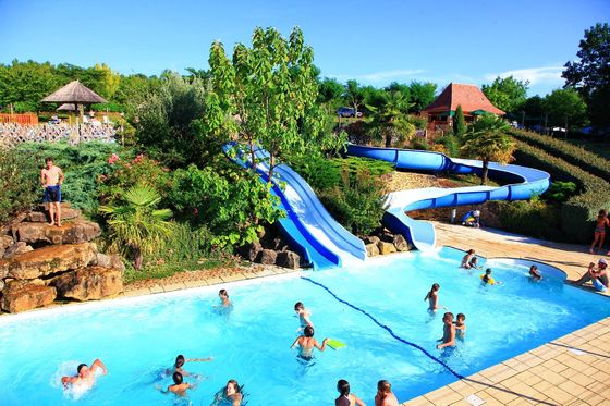 Instalações do parque de diversões Jogos aquáticos Fibra de vidro Slide aquático 1 pessoa Cavaleiros