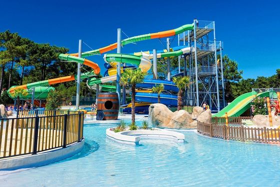 ODM Crianças Jogam Jogos Aquáticos de diversão Fibra de vidro Slide Para piscina