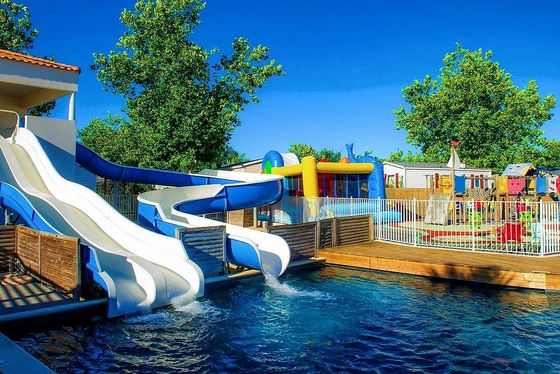 OEM Jogos para Crianças Outdoor Piscina de Fibra de Vidro Slide de Água para venda
