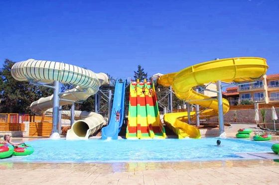 Parques aquáticos Piscina de diversões Dispositivos de escorregas de fibra de vidro