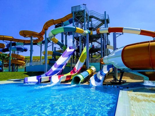 Bom preço. Parque de diversões aquáticos piscina exterior playground infantil de fibra de vidro on-line