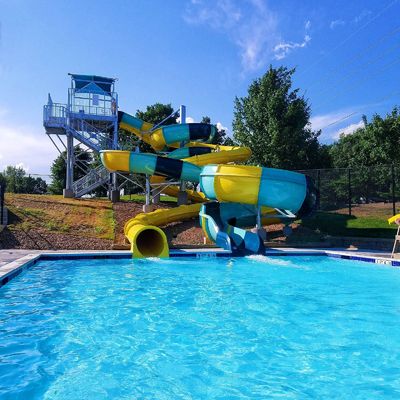 Jogos aquáticos Piscina Fibra de vidro Slides Fornecedores Para Crianças