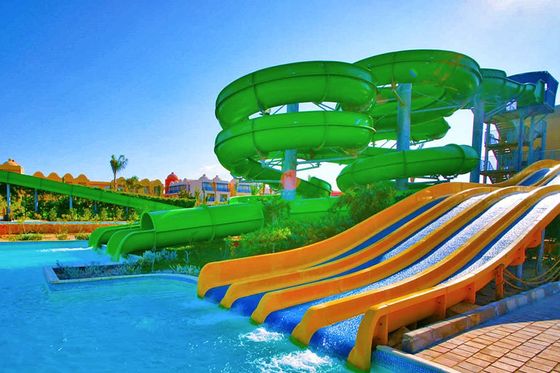 Parque de Jogos Aquáticos Popular Aqua Spray Carnaval Tubos Espiral Fibra de Vidro Slide de Água Para Crianças