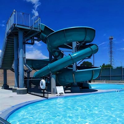 Parque aquático Fibra de vidro Piscina Brinquedos Jogos infantis Fibra de vidro Slide
