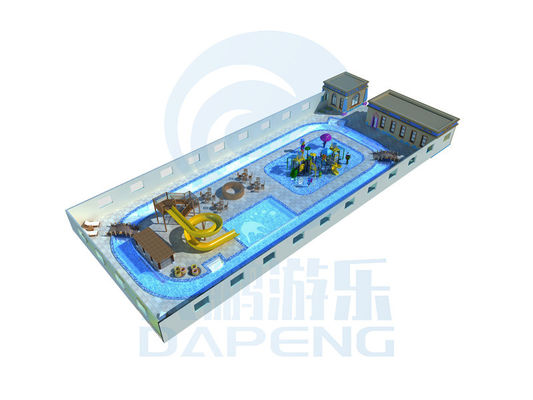 Equipamento de design de parque aquático ao ar livre para crianças Slide de água de fibra de vidro com piscina