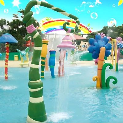 Crianças Equipamento de playground ao ar livre Piscina de água Splash Pad Glory Flower para crianças
