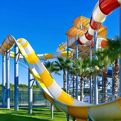 Piscina ao ar livre Fibra de vidro Slide de divertimento de água
