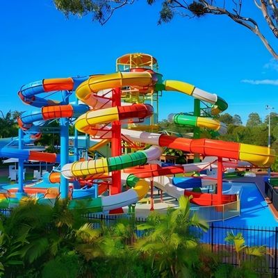 ODM acima do solo Piscina Equipamento de festa Fibra de vidro Slide de água