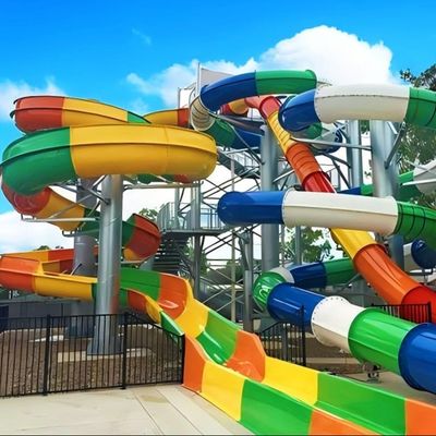 Piscina exterior pequena Slide de água de fibra de vidro para parque aquático