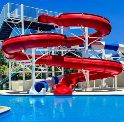 Piscine para adultos Parque temático aquático Cavaleiros, Fibra de vidro Piscina Slides Combo Para Resort, Hotel e Parque aquático