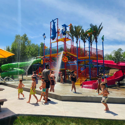 Escorregadores de Água Comerciais para Todas as Idades para Acampamentos, Hotéis, Resorts e Vilas - Para Casas Aquáticas, Versátil para Vários Locais, Diversão para Todas as Faixas Etárias